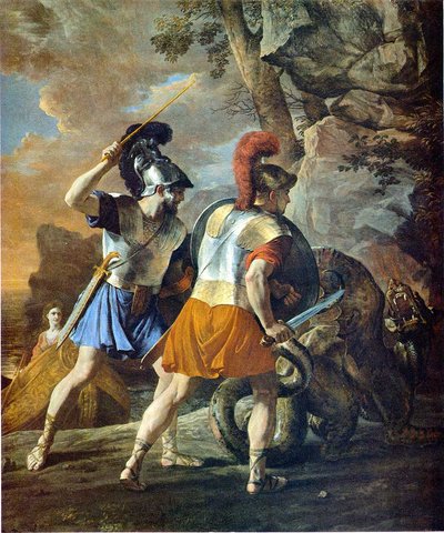 Los compañeros de Rinaldo de Nicolas Poussin